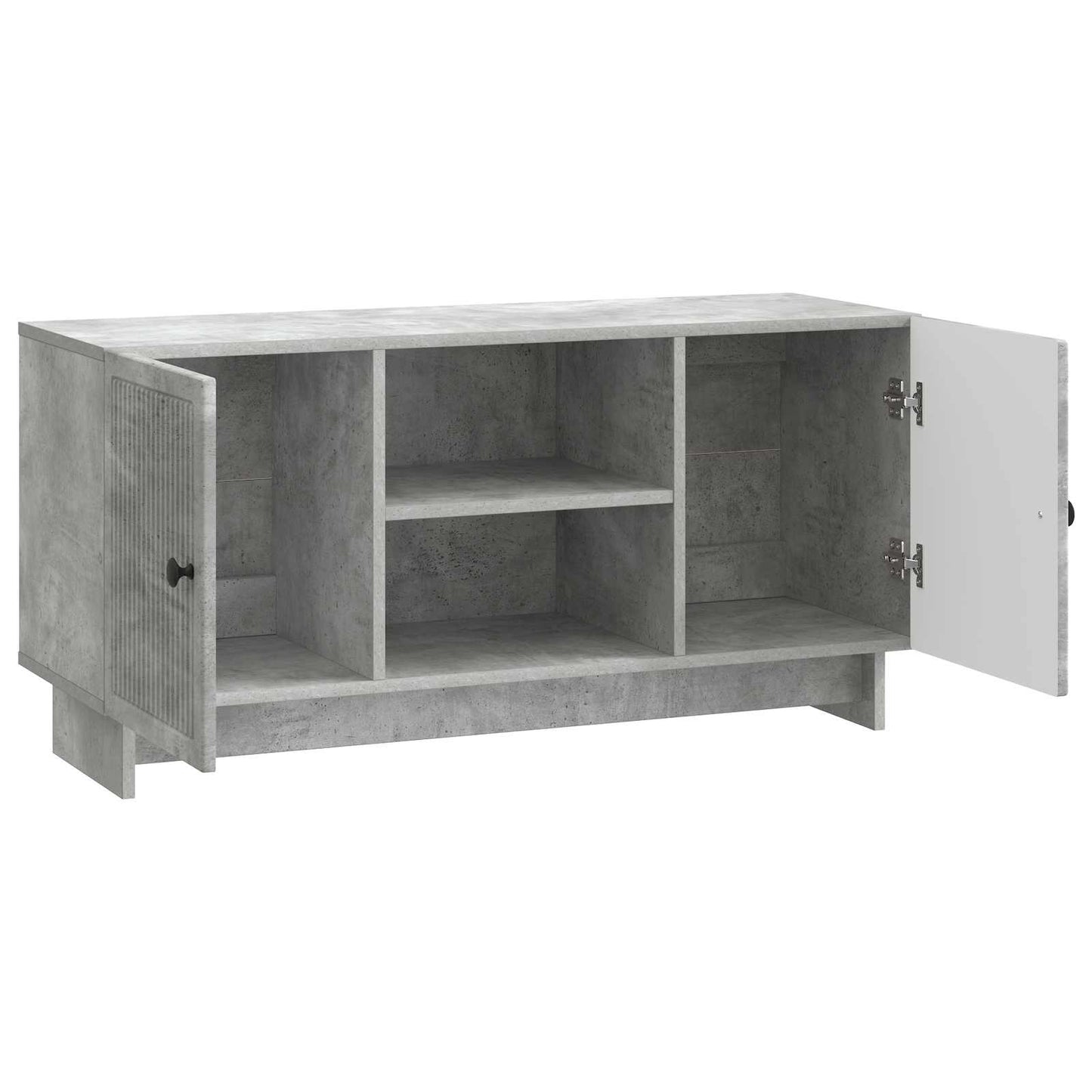 Mobile TV Grigio cemento 102 x 34,5 x 50 cm Legno multistrato | homemem39