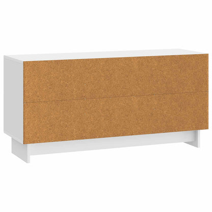 Mobile TV Bianco Lucido 102 x 34,5 x 50 cm Legno multistrato | homemem39