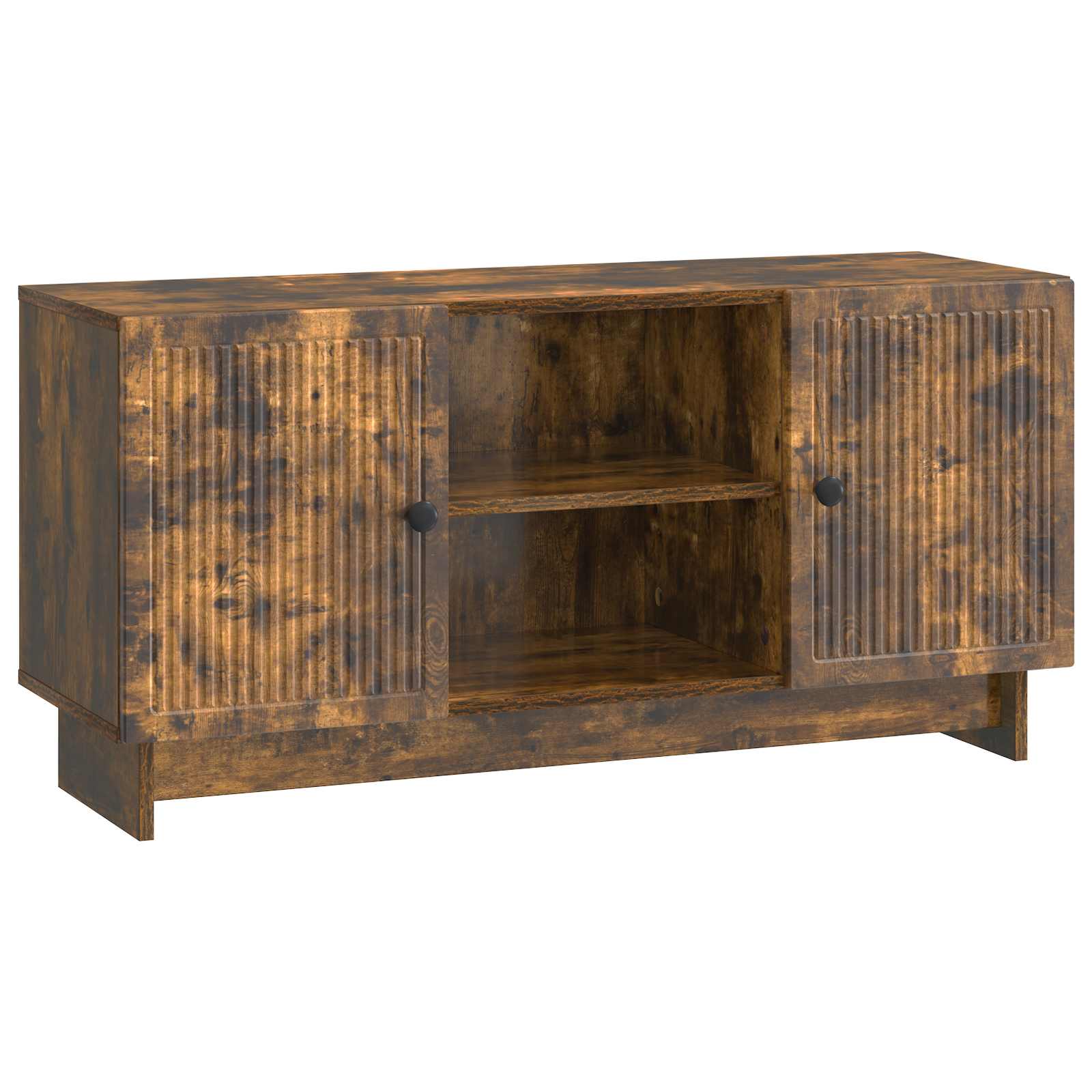 Mobile TV Rovere fumé 102 x 34,5 x 50 cm Legno multistrato | homemem39