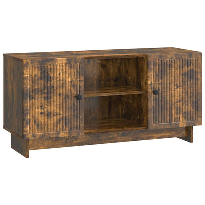 Mobile TV Rovere fumé 102 x 34,5 x 50 cm Legno multistrato | homemem39