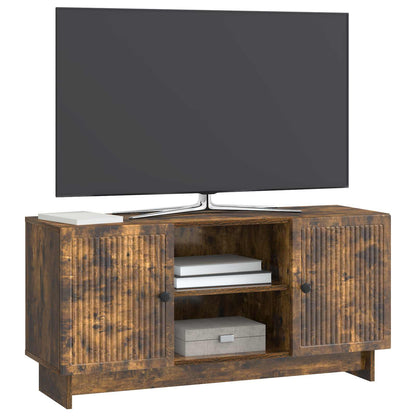 Mobile TV Rovere fumé 102 x 34,5 x 50 cm Legno multistrato | homemem39