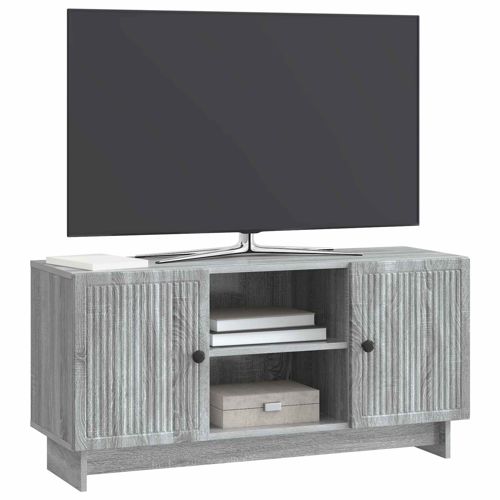 Mobile TV Grigio Sonoma 102 x 34,5 x 50 cm Legno multistrato | homemem39