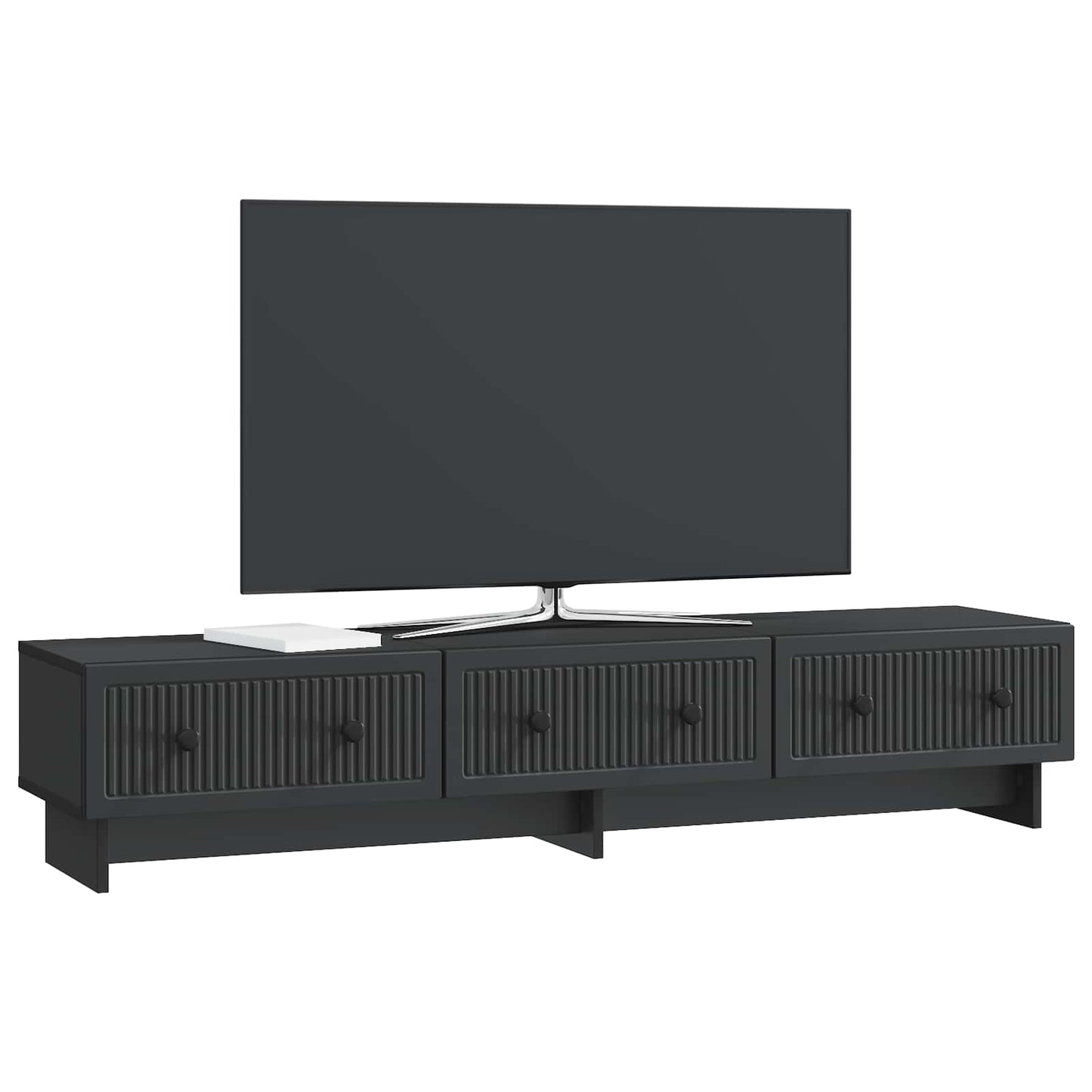 Mobile TV Nero 147 x 34,5 x 30 cm Legno ingegnerizzato | homemem39