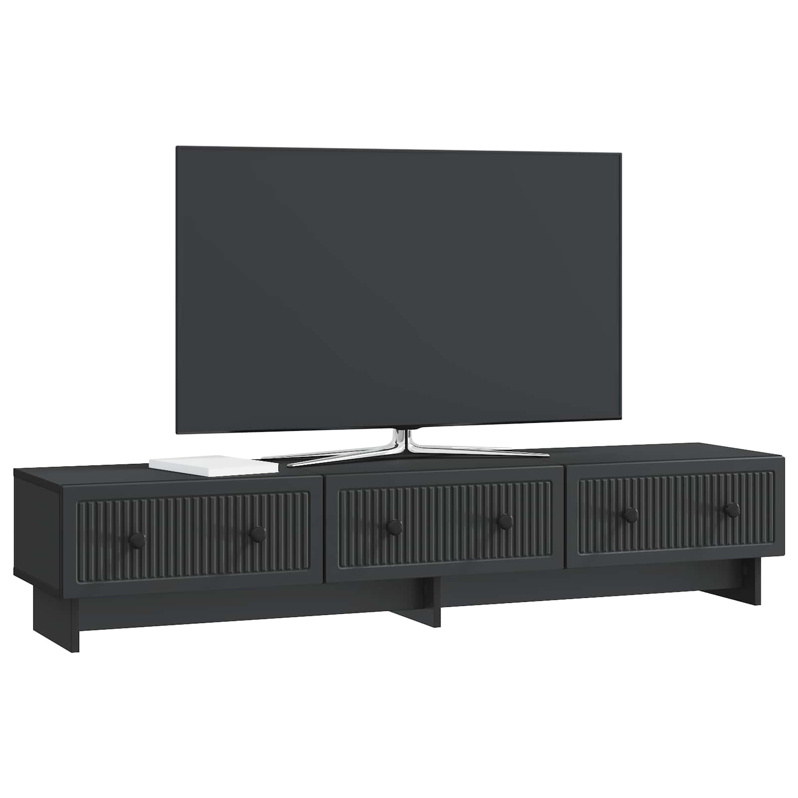 Mobile TV Nero 147 x 34,5 x 30 cm Legno ingegnerizzato | homemem39
