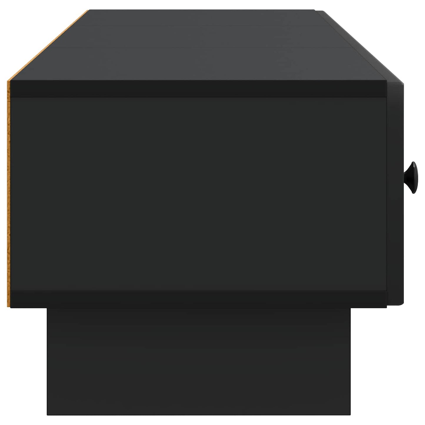 Mobile TV Nero 147 x 34,5 x 30 cm Legno ingegnerizzato | homemem39