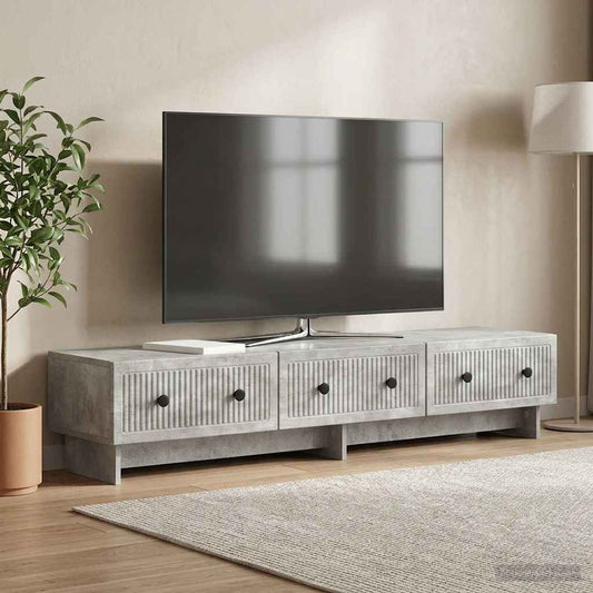 Mobile TV con cassetto Grigio Cemento 147 x 34,5 x 30 cm