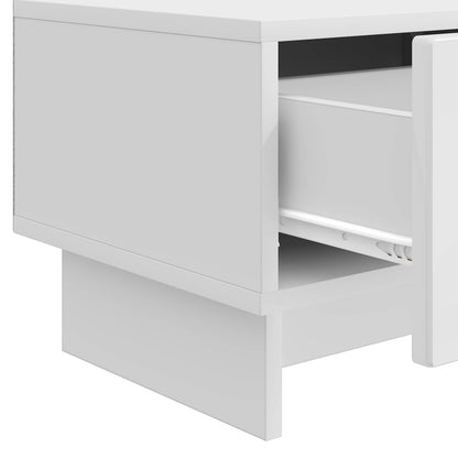 Mobile TV Bianco Lucido 147 x 34,5 x 30 cm Legno ingegnerizzato