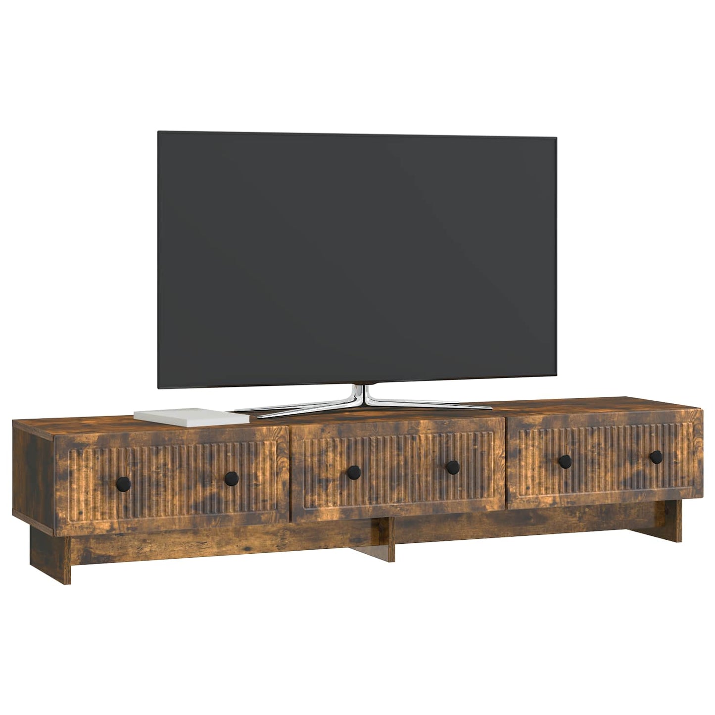 Mobile TV Rovere Fumo 147 x 34,5 x 30 cm Legno ingegnerizzato | homemem39