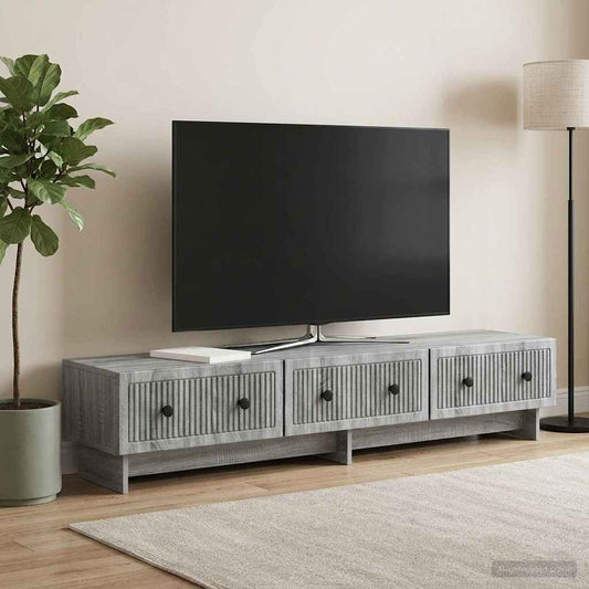Mobile TV Grigio Sonoma 147 x 34,5 x 30 cm Legno ingegnerizzato