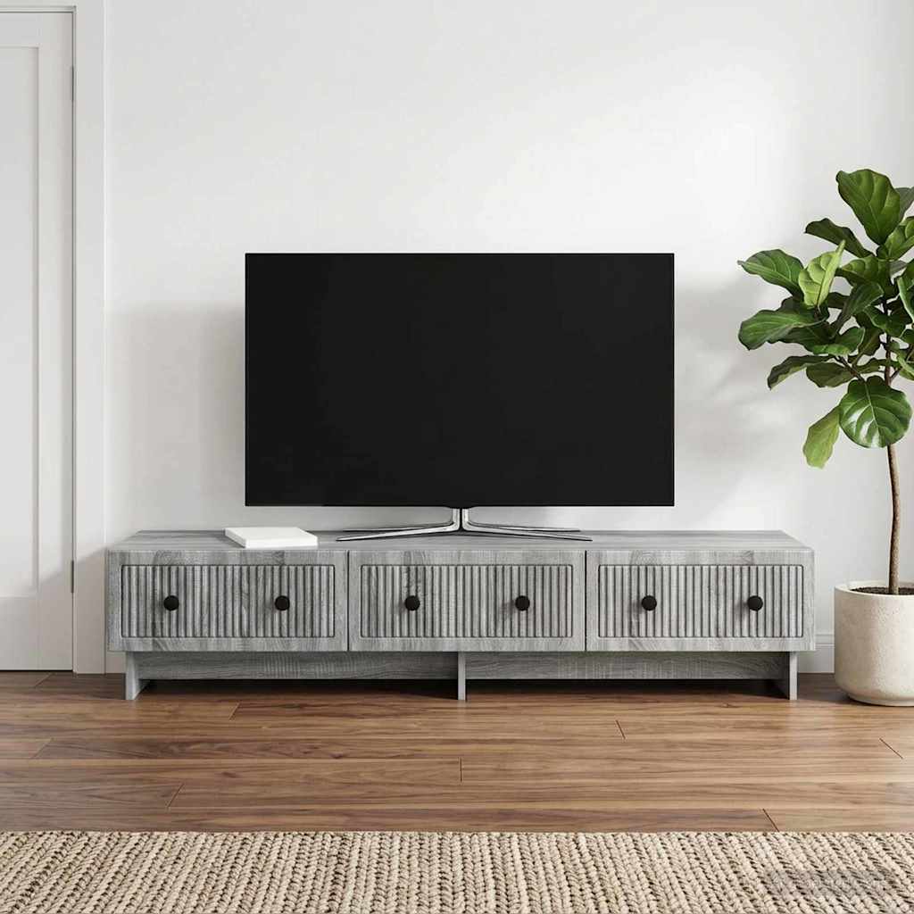 Mobile TV Grigio Sonoma 147 x 34,5 x 30 cm Legno ingegnerizzato