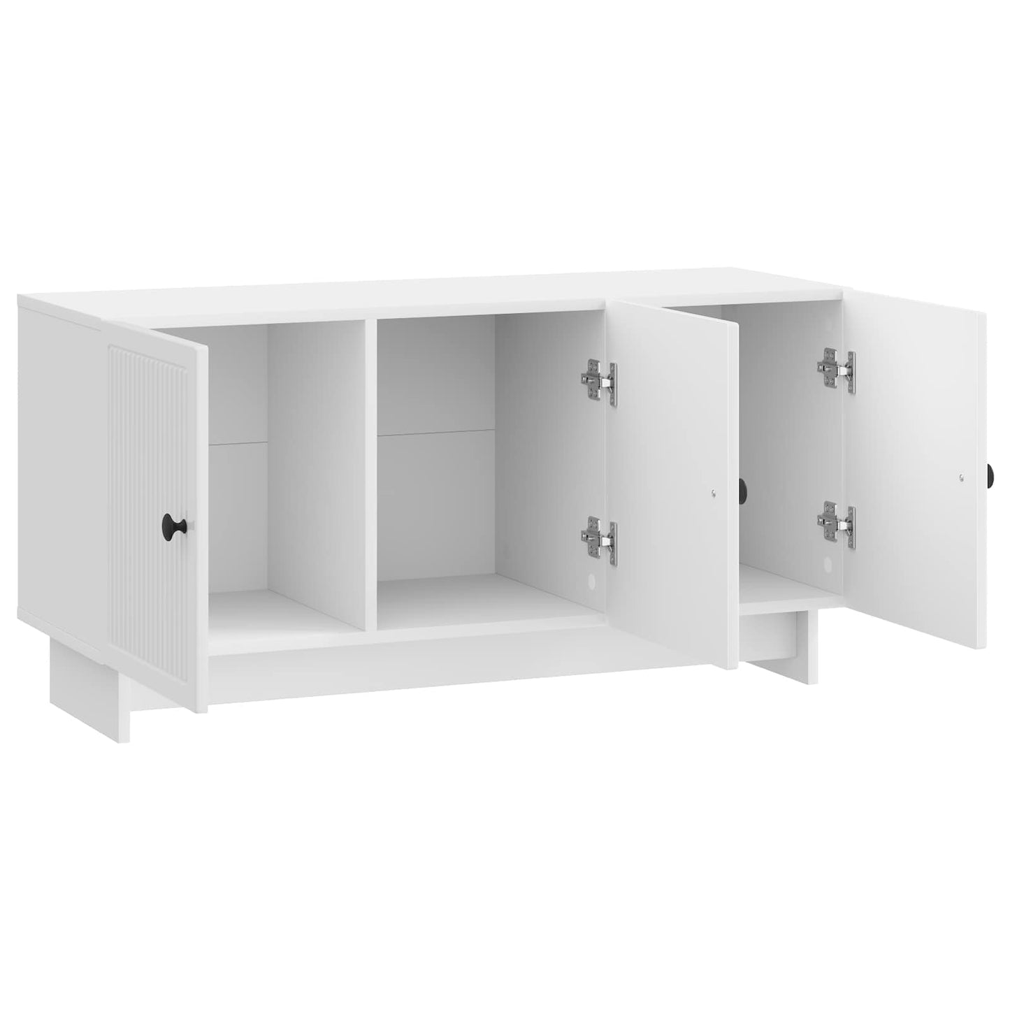Mobile TV Bianco Lucido 99 x 34,5 x 50 cm Legno ingegnerizzato