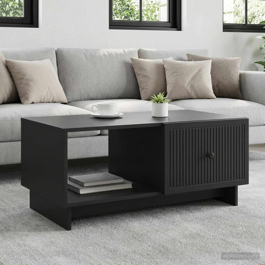Tavolino da salotto Nero 90 x 50 x 40 cm Legno ingegnerizzato