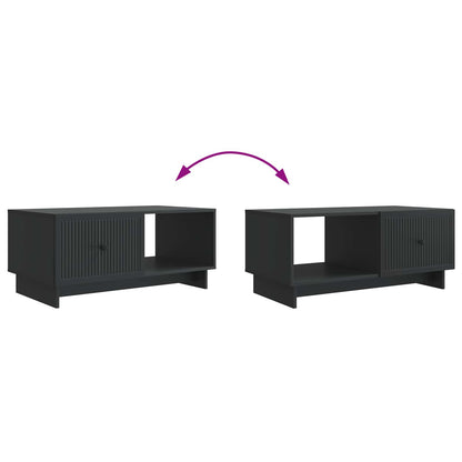 Tavolino da salotto Nero 90 x 50 x 40 cm Legno ingegnerizzato