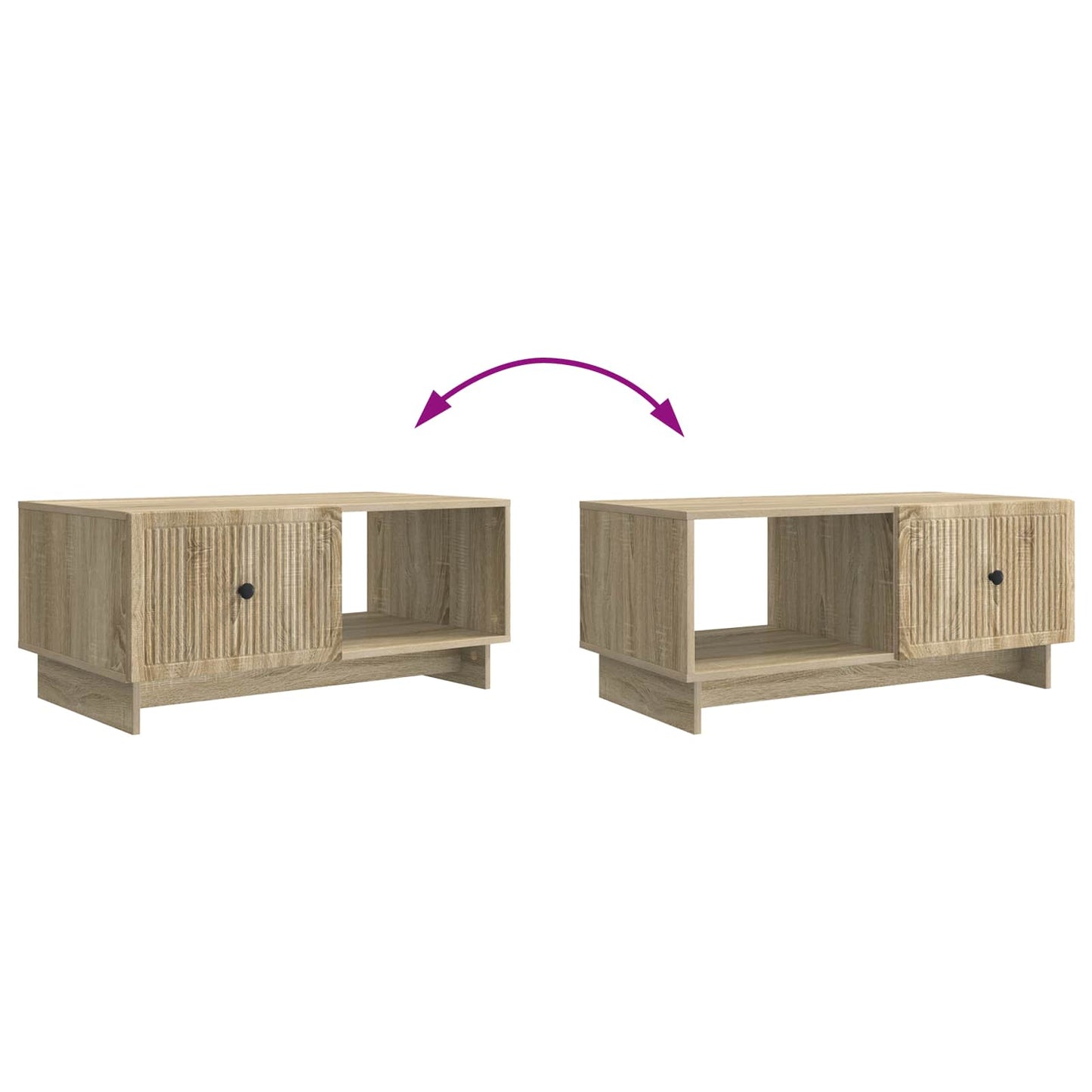 Tavolino da salotto Rovere Sonoma 90 x 50 x 40 cm | homemem39