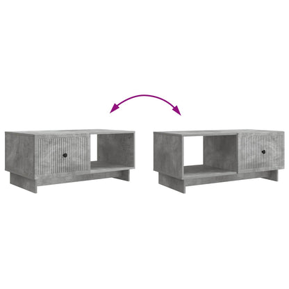Tavolino da salotto Grigio Cemento 90 x 50 x 40 cm | homemem39
