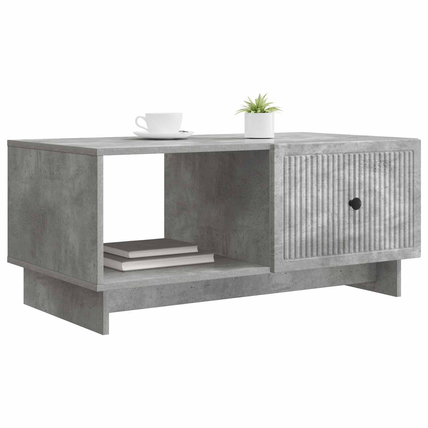 Tavolino da salotto Grigio Cemento 90 x 50 x 40 cm