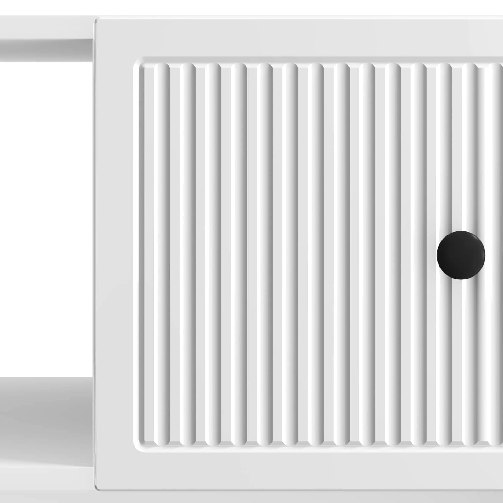 Tavolino da salotto Bianco Lucido 90 x 50 x 40 cm | homemem39