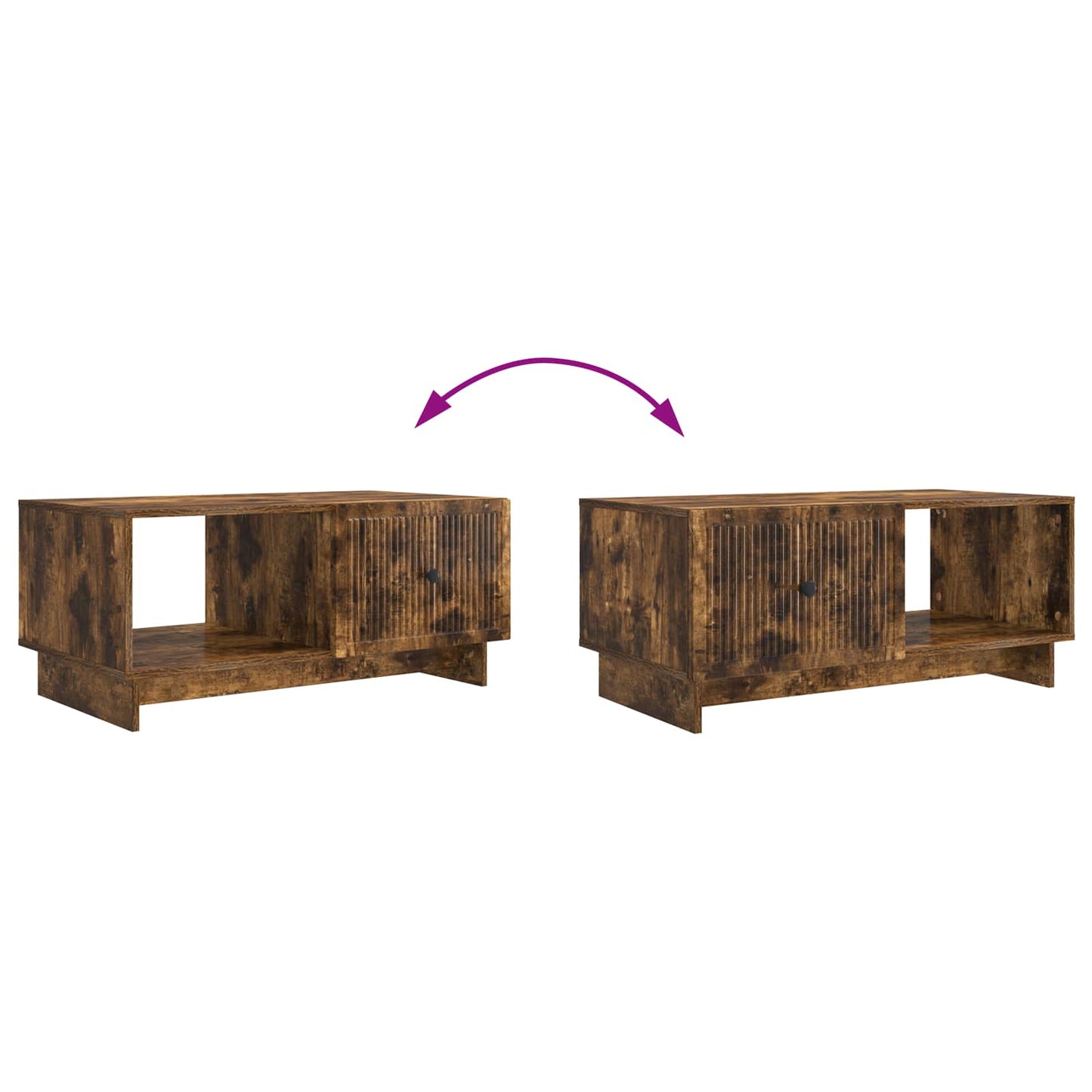 Tavolino da salotto Rovere Fumo 90 x 50 x 40 cm | homemem39