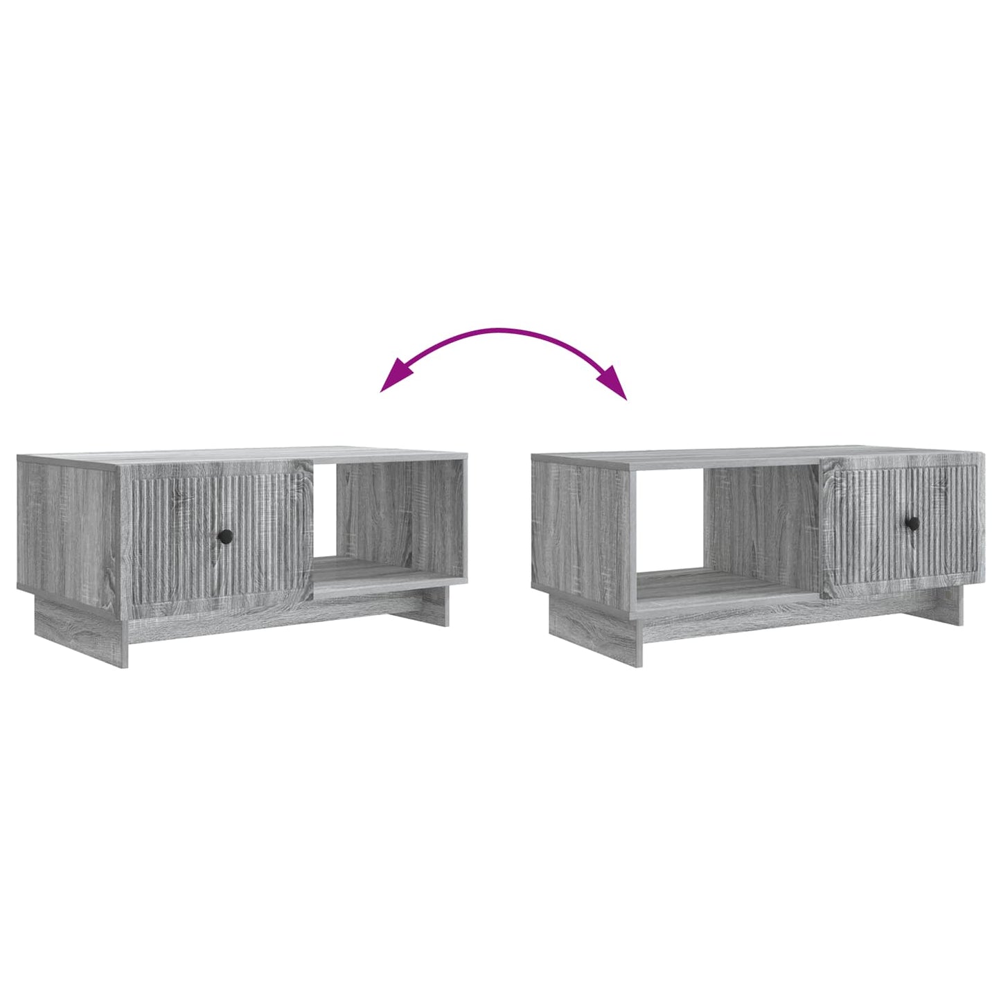 Tavolino da salotto Grigio Sonoma 90 x 50 x 40 cm | homemem39