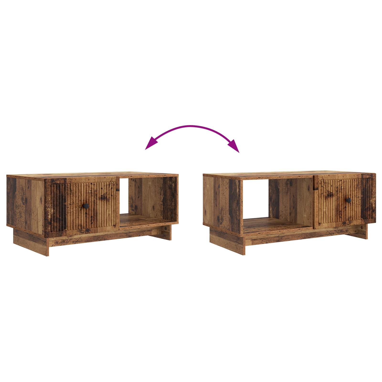 Tavolino da salotto Legno antico 90 x 50 x 40 cm | homemem39