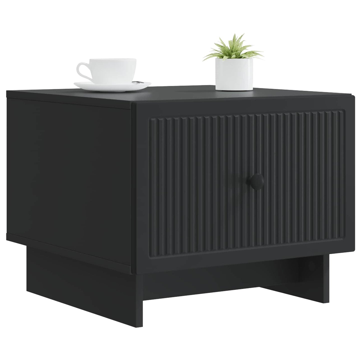 Tavolino da salotto Nero 49 x 50 x 40 cm Legno ingegnerizzato