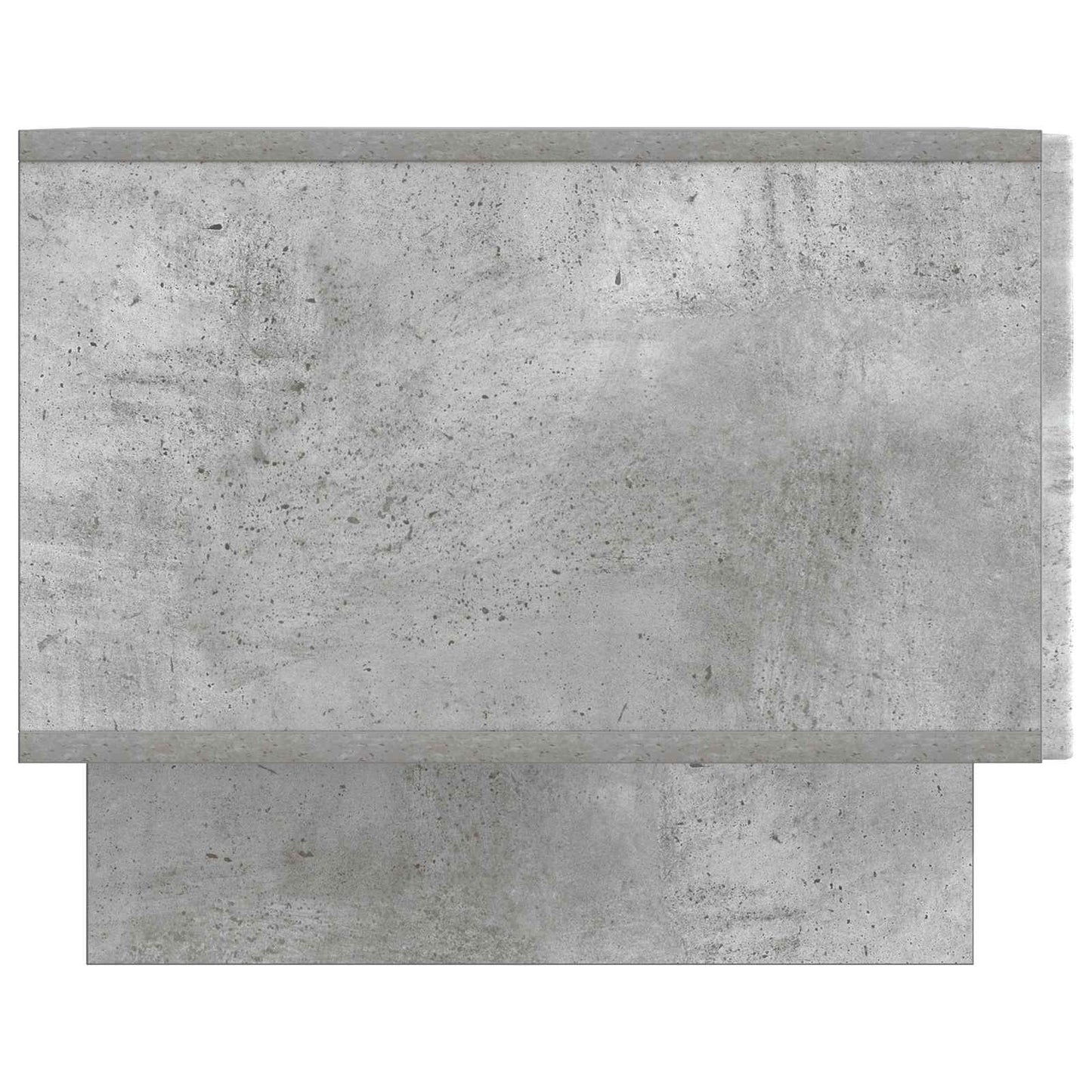 Tavolino da salotto con cassetto Grigio Cemento 49 x 50 x 40 cm