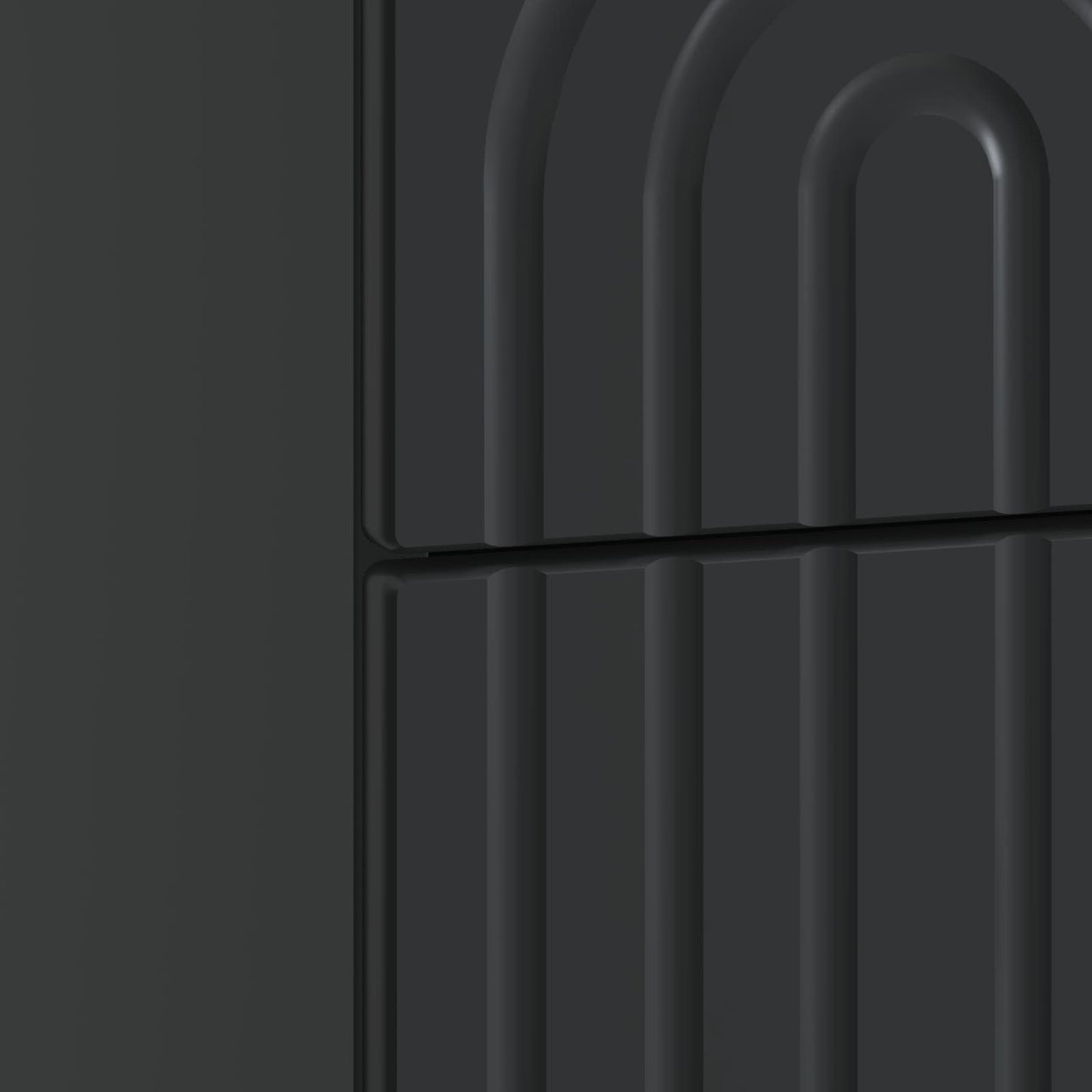 Armadio da Notte con cassetto 2 pcs Nero 43 x 34,5 x 48 cm | homemem39
