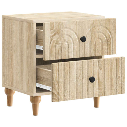 Armadio da Notte 2 pcs Rovere Sonoma 43 x 34,5 x 48 cm | homemem39