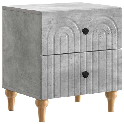 Armadio da Notte con cassetto Grigio Cemento 43 x 34,5 x 48 cm