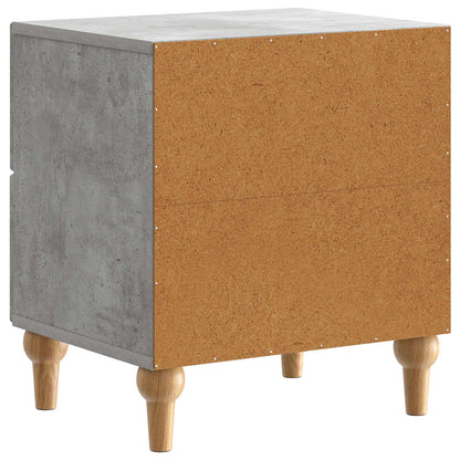 Armadio da Notte con cassetto Grigio Cemento 43 x 34,5 x 48 cm