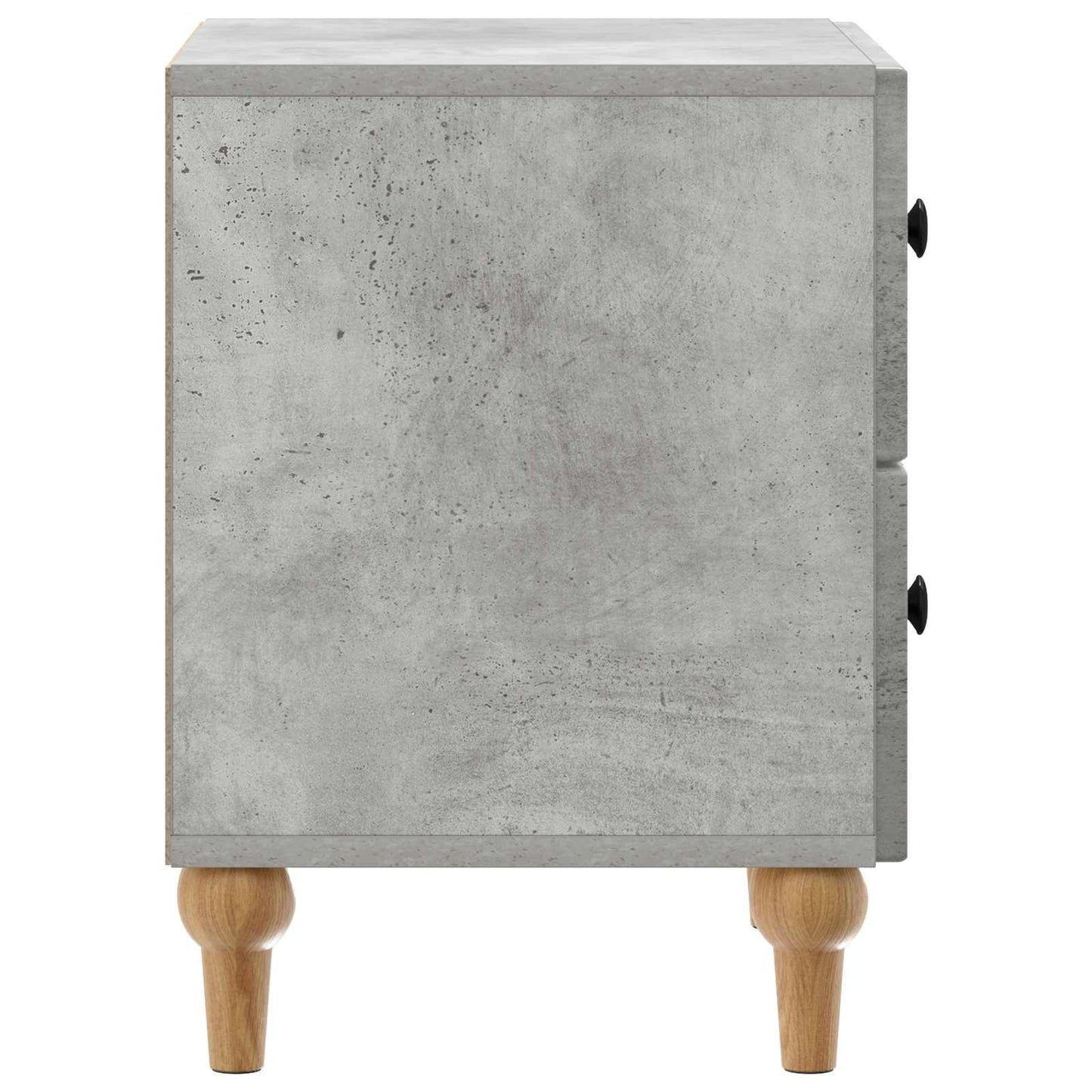 Armadio da Notte con cassetto Grigio Cemento 43 x 34,5 x 48 cm