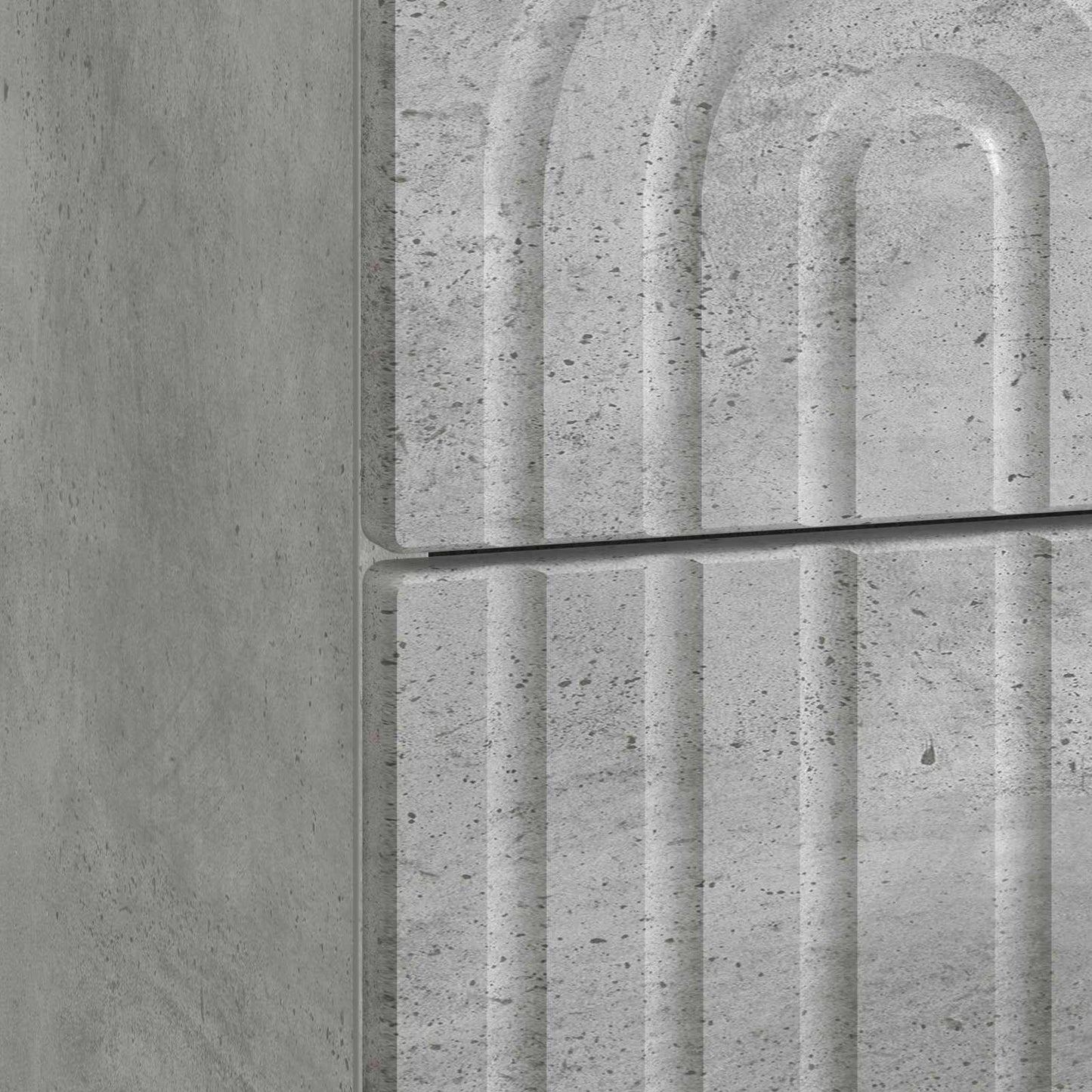 Armadio da Notte 2 pcs Grigio Cemento 43 x 34,5 x 48 cm | homemem39