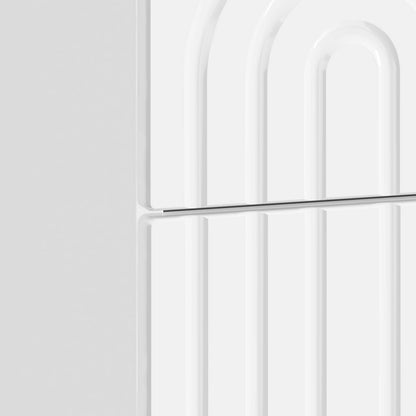 Armadio da Notte con cassetto Bianco Lucido 43 x 34,5 x 48 cm | homemem39