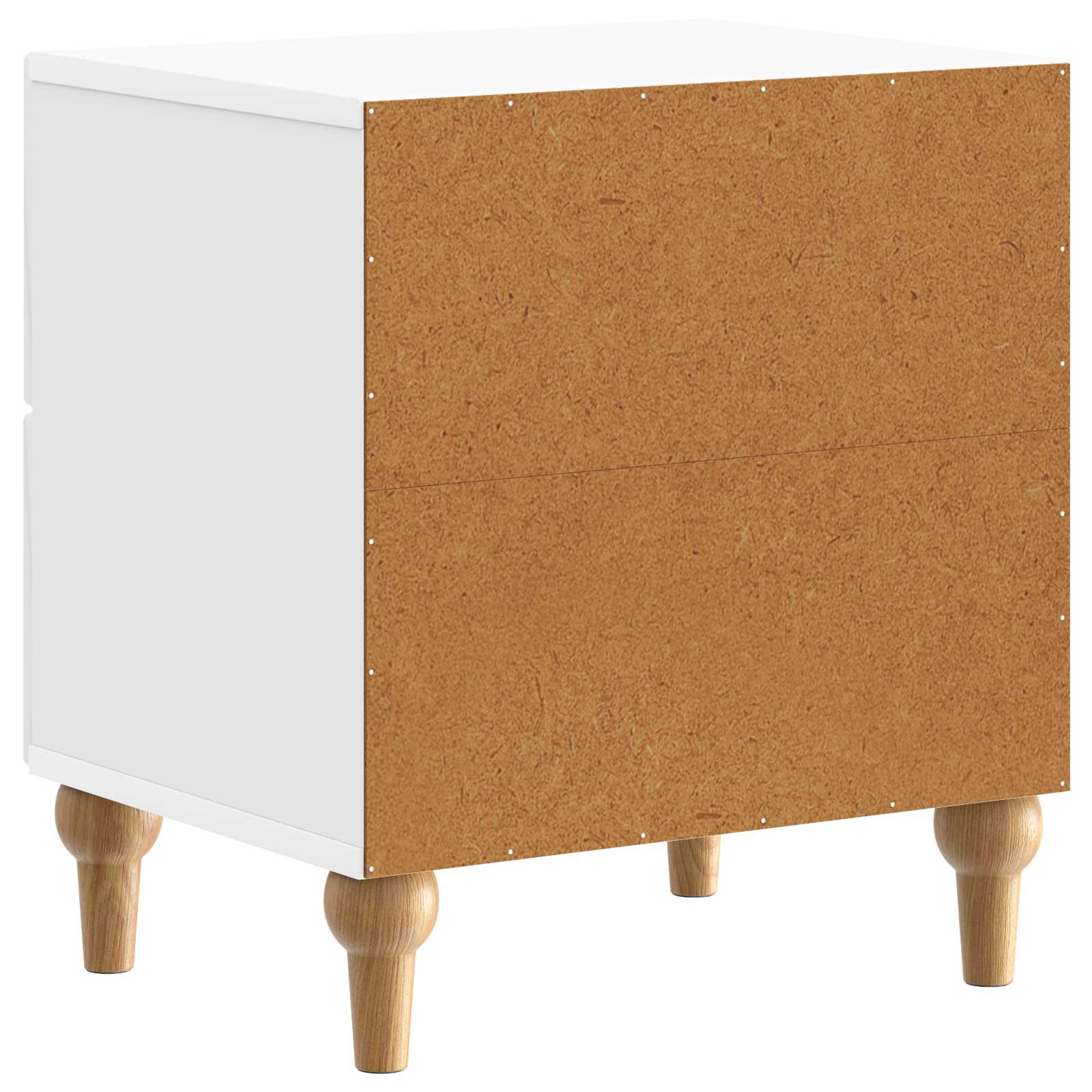 Armadio da Notte con cassetto Bianco Lucido 43 x 34,5 x 48 cm | homemem39