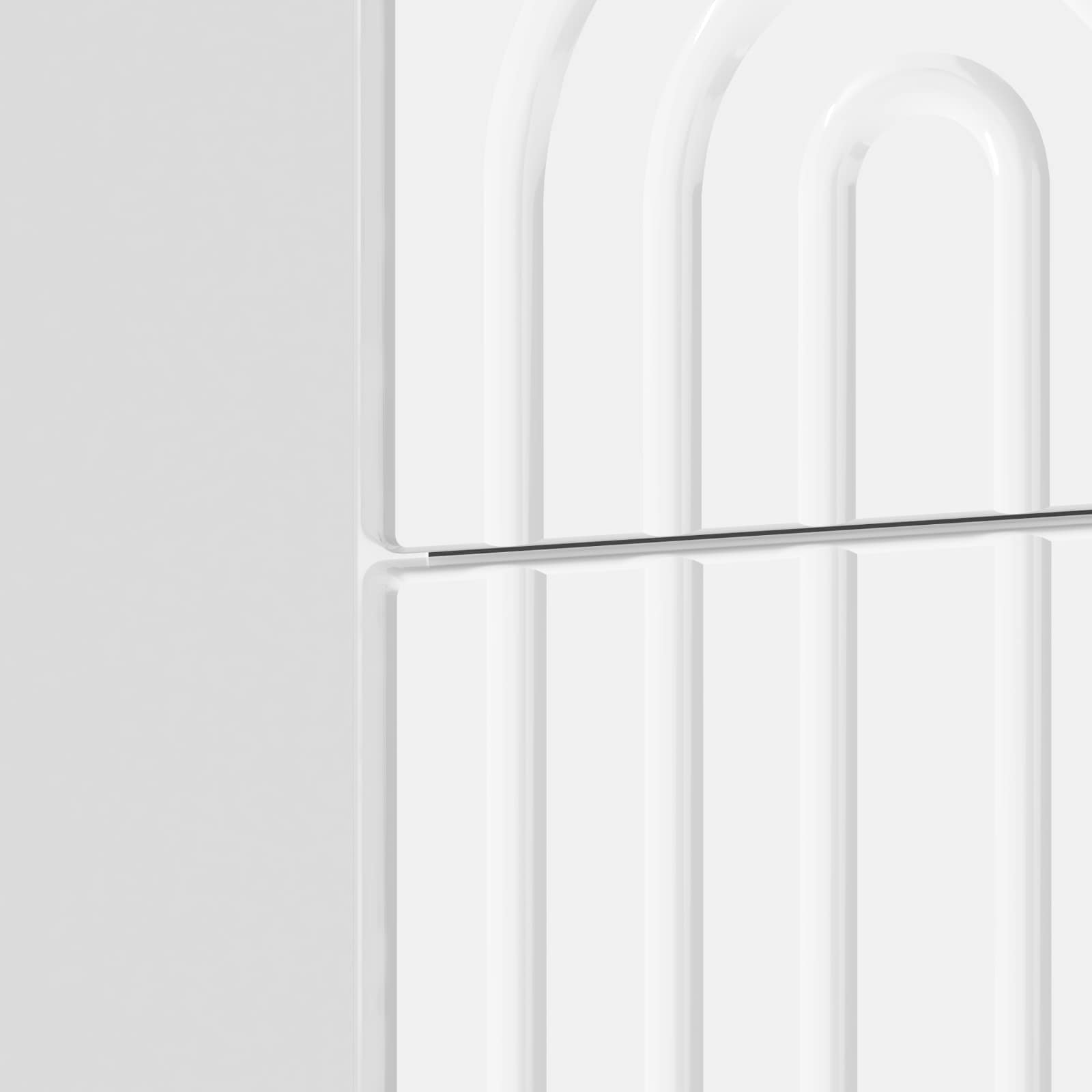Armadio da Notte 2 pcs Bianco Lucido 43 x 34,5 x 48 cm | homemem39
