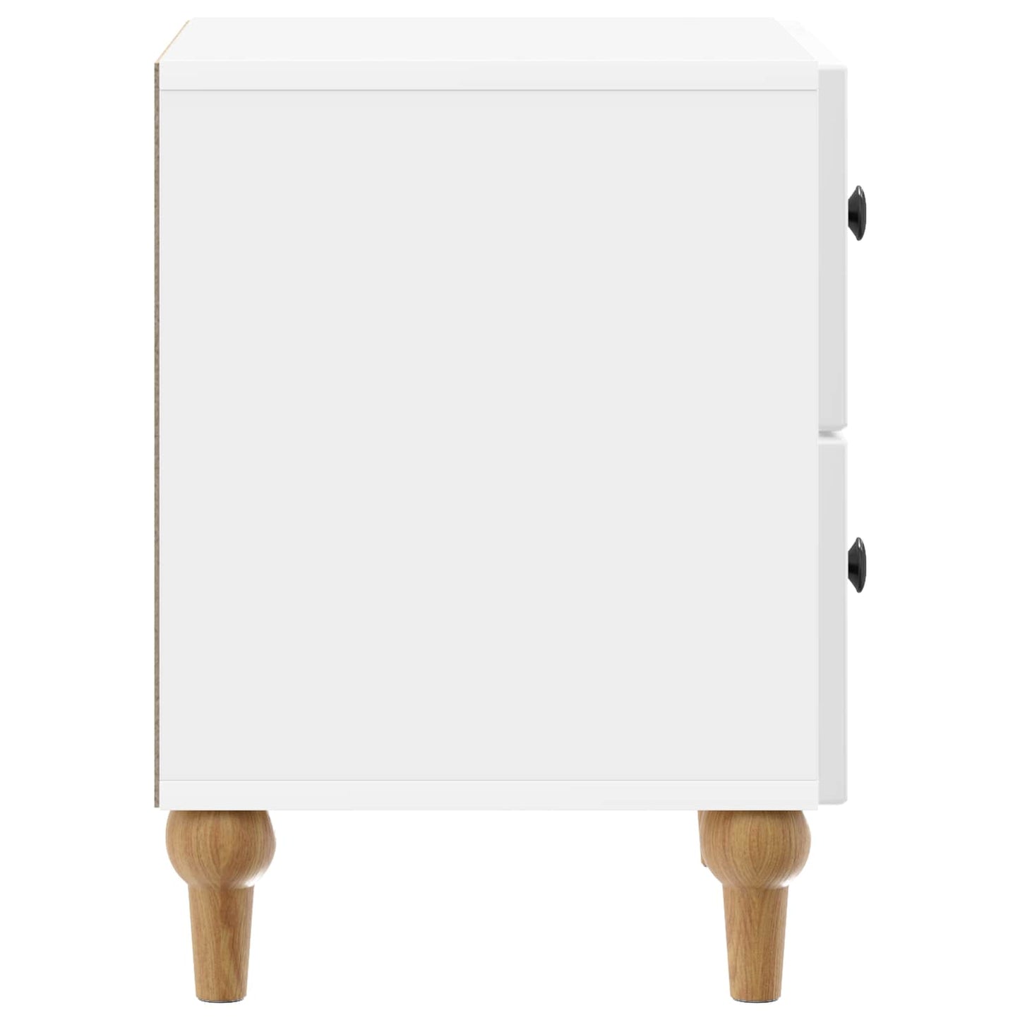 Armadio da Notte 2 pcs Bianco Lucido 43 x 34,5 x 48 cm | homemem39
