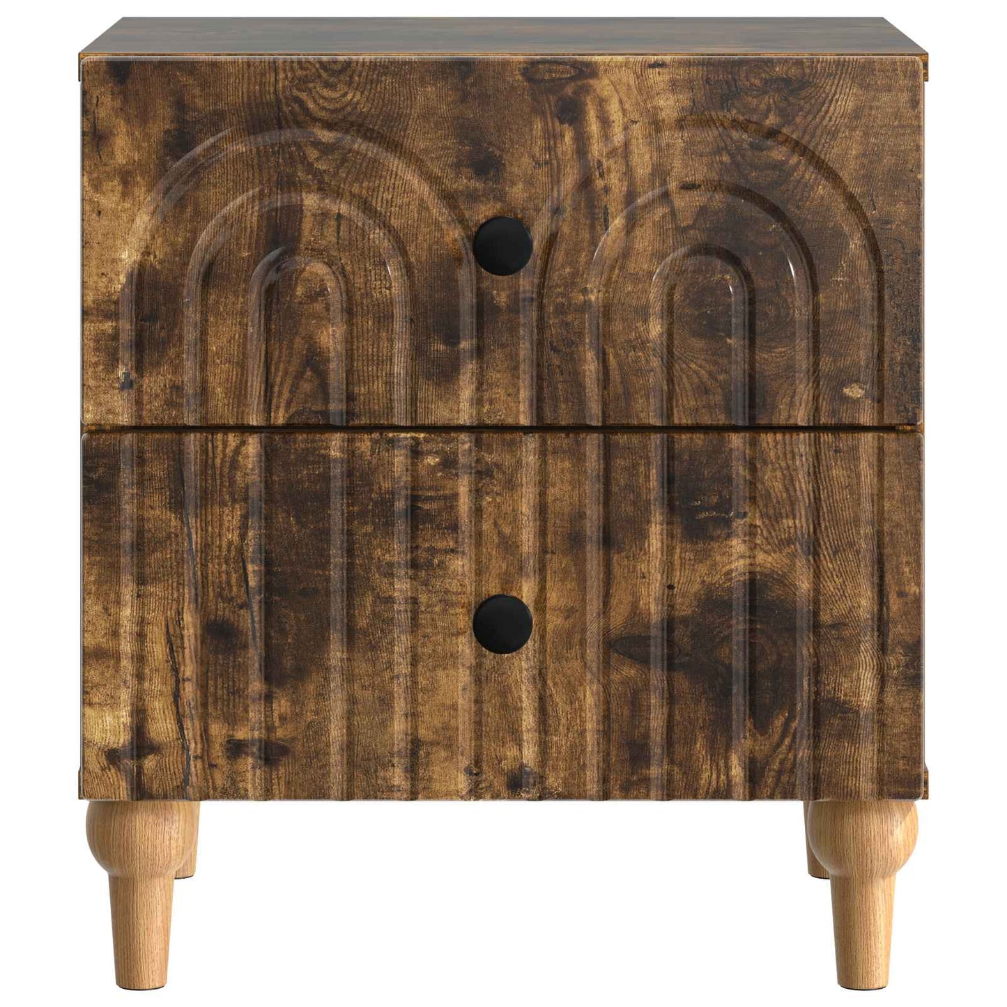 Armadio da Notte 2 pcs Rovere Fumo 43 x 34,5 x 48 cm | homemem39
