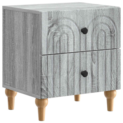Armadio da Notte con cassetto Grigio Sonoma 43 x 34,5 x 48 cm