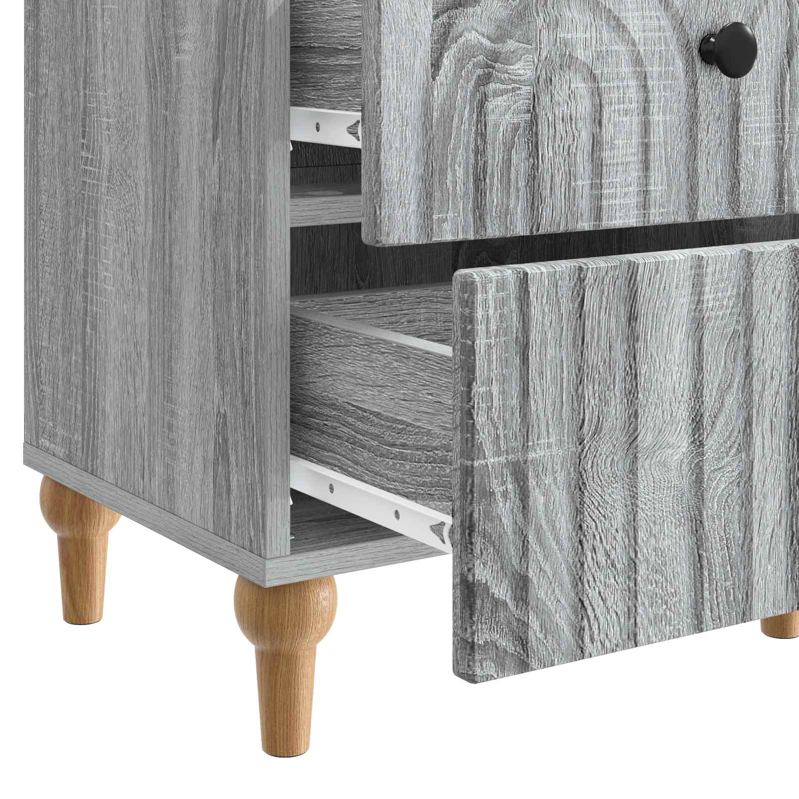 Armadio da Notte 2 pcs Grigio Sonoma 43 x 34,5 x 48 cm | homemem39