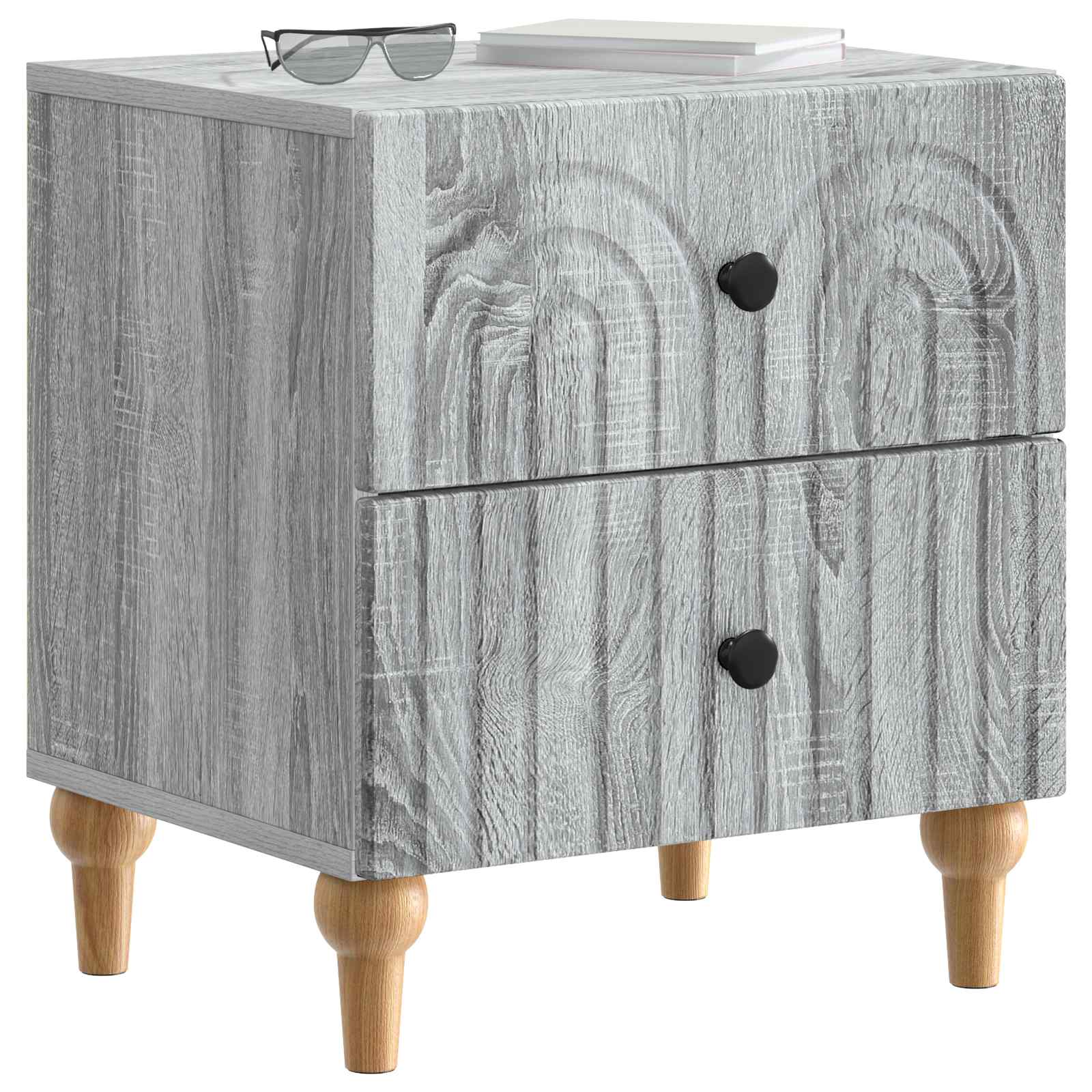 Armadio da Notte 2 pcs Grigio Sonoma 43 x 34,5 x 48 cm | homemem39