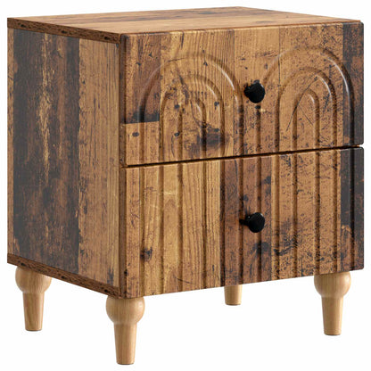 Armadio da Notte con cassetto Legno antico 43 x 34,5 x 48 cm | homemem39