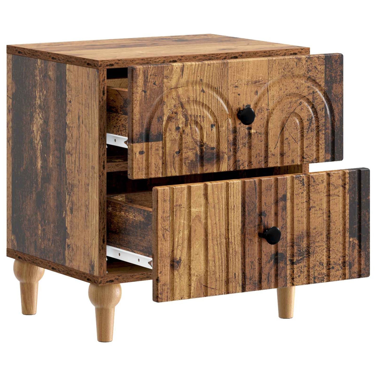 Armadio da Notte con cassetto Legno antico 43 x 34,5 x 48 cm