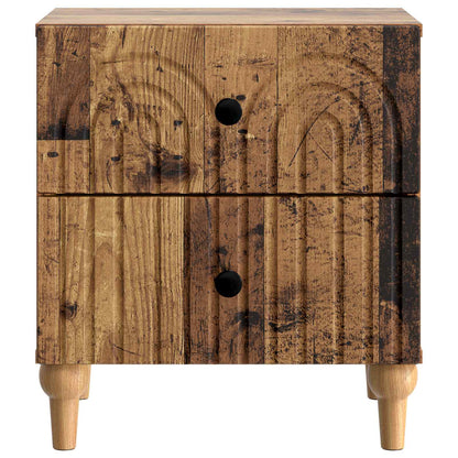 Armadio da Notte 2 pcs Legno antico 43 x 34,5 x 48 cm