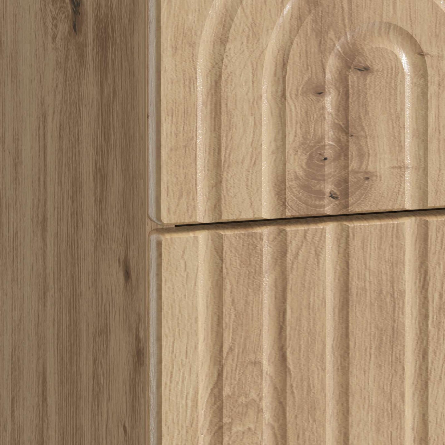Armadio da Notte 2 pcs Rovere Artigianale 43 x 34,5 x 48 cm | homemem39