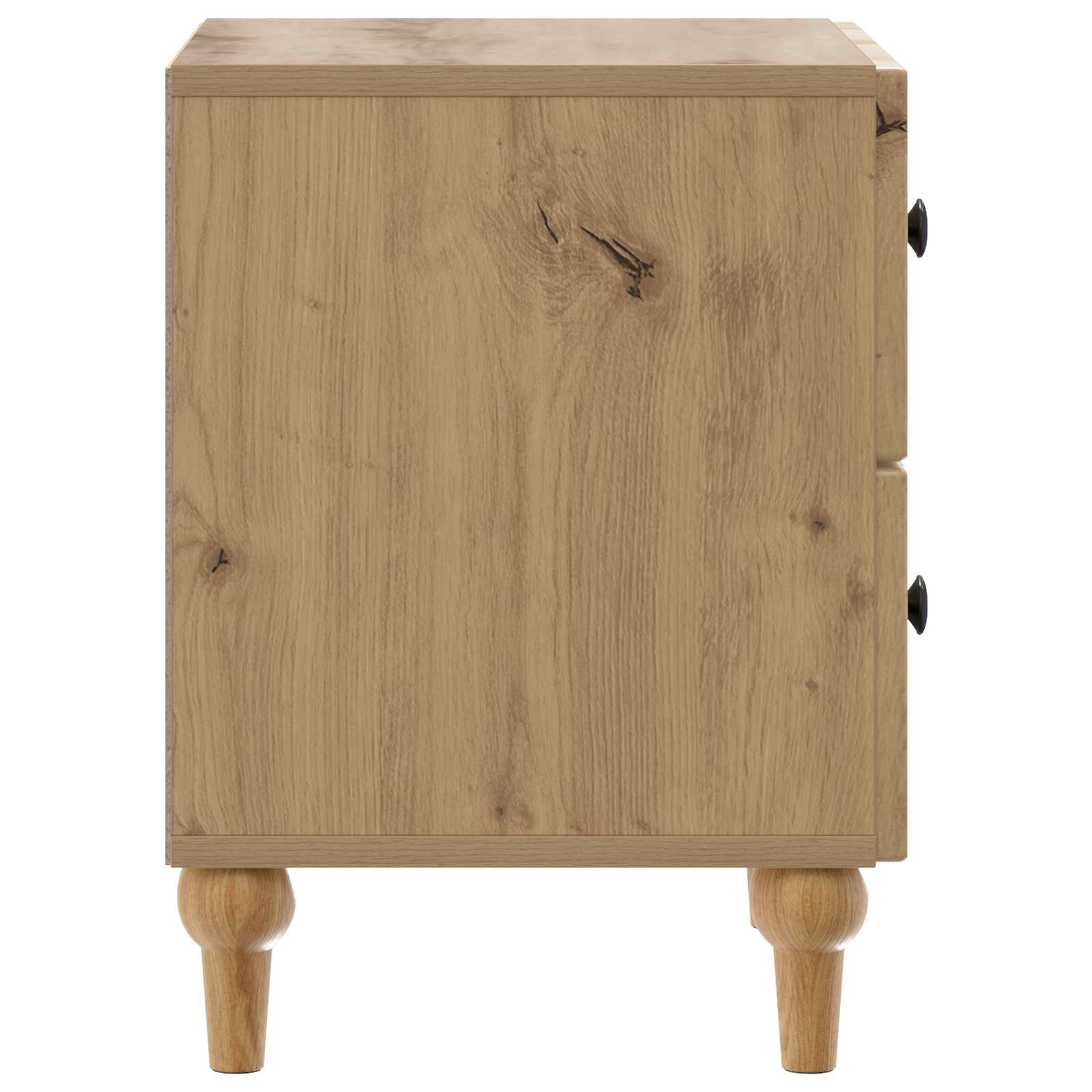 Armadio da Notte 2 pcs Rovere Artigianale 43 x 34,5 x 48 cm | homemem39