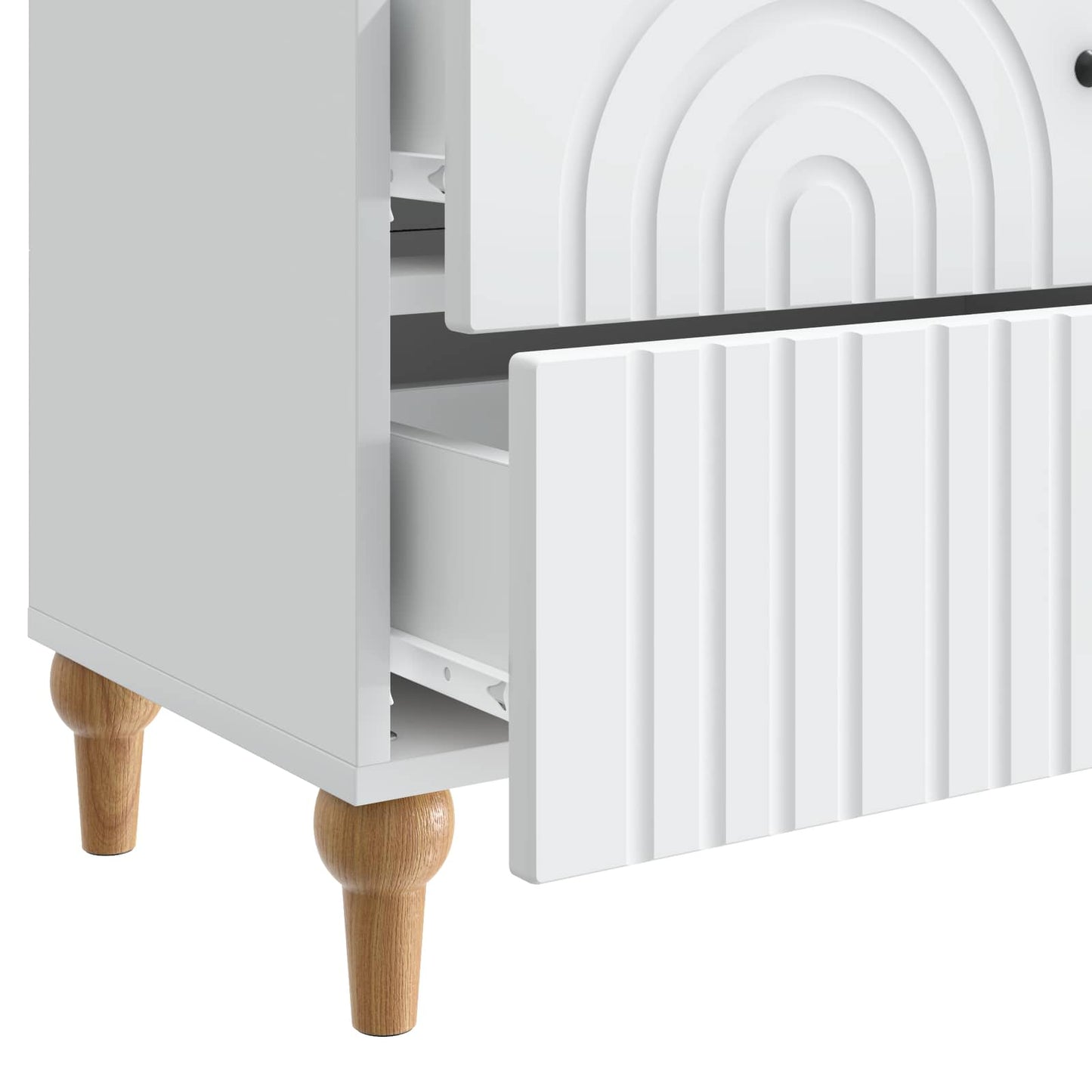 Armadio da Notte Bianco 62 x 34,5 x 48 cm Legno ingegnerizzato | homemem39
