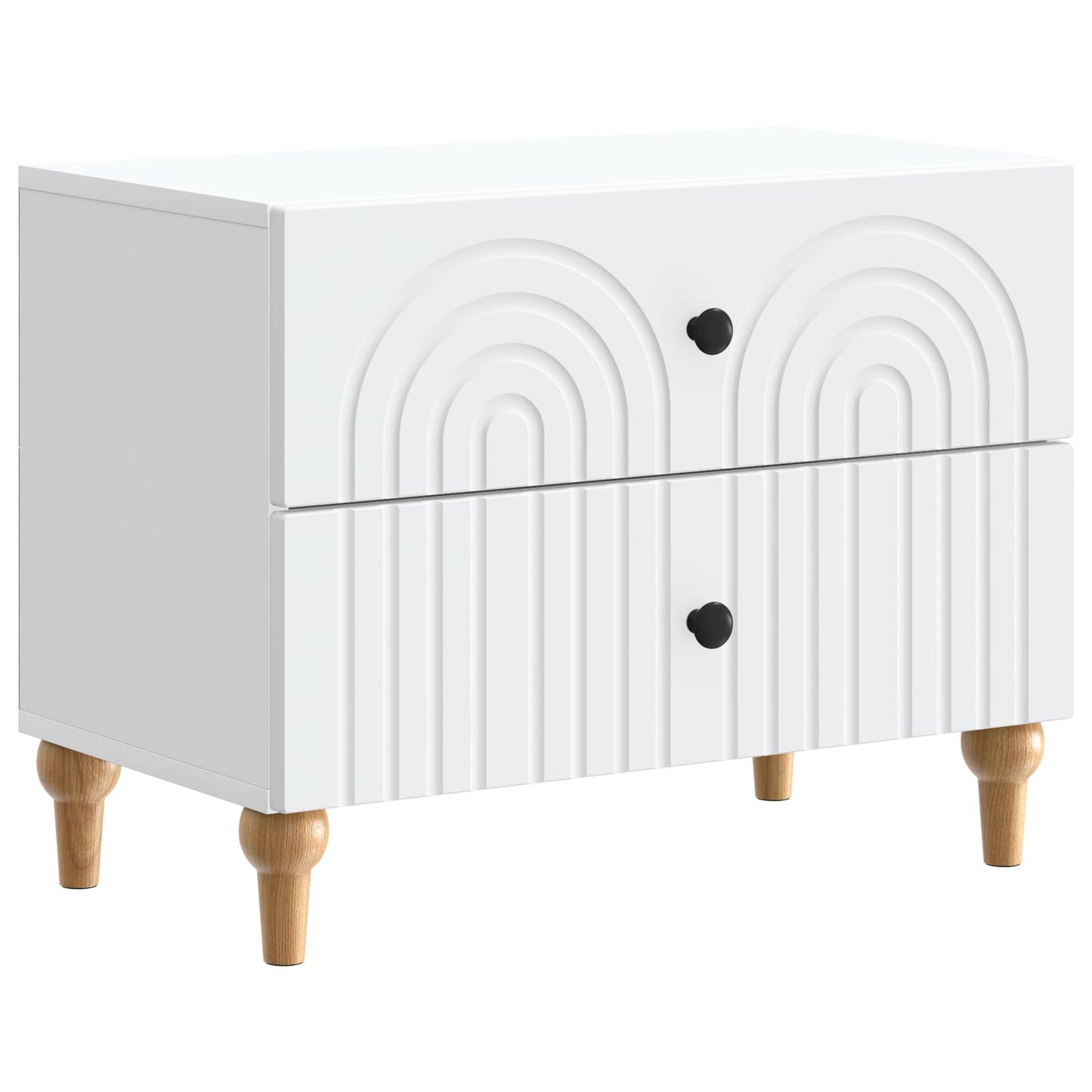 Armadio da Notte Bianco 62 x 34,5 x 48 cm Legno ingegnerizzato | homemem39