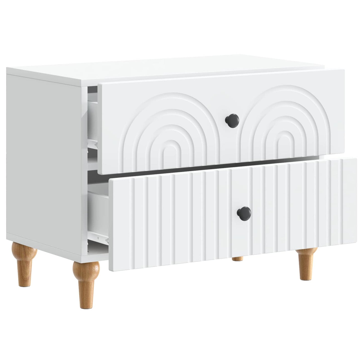 Armadio da Notte Bianco 62 x 34,5 x 48 cm Legno ingegnerizzato