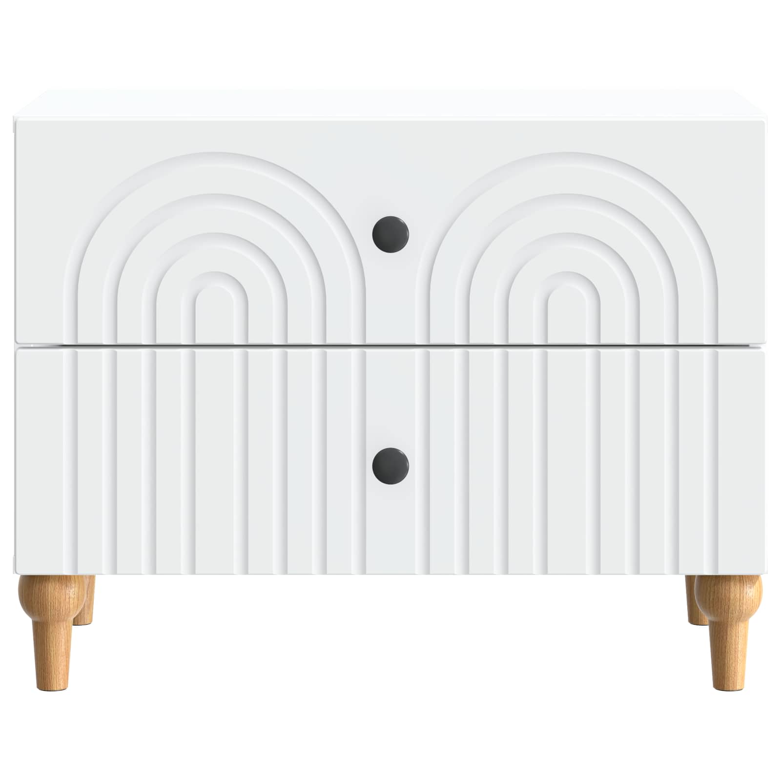 Armadio da Notte Bianco 62 x 34,5 x 48 cm Legno ingegnerizzato | homemem39