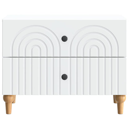 Armadio da Notte Bianco 62 x 34,5 x 48 cm Legno ingegnerizzato | homemem39